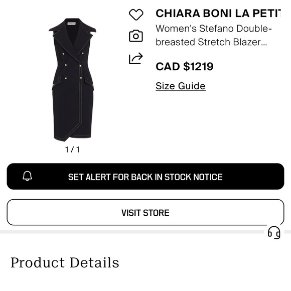 Chiara Boni Stefano Blazer Dress - Picture 3 of 5